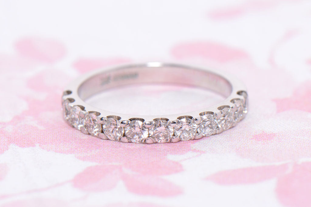 18ct White Gold and Diamond Half Eternity ring