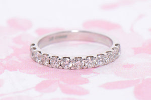 18ct White Gold and Diamond Half Eternity ring