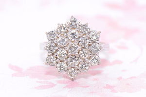 Beautiful Diamond Cluster Ring