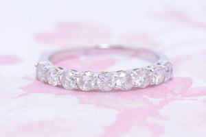 18ct White Gold and Diamond band