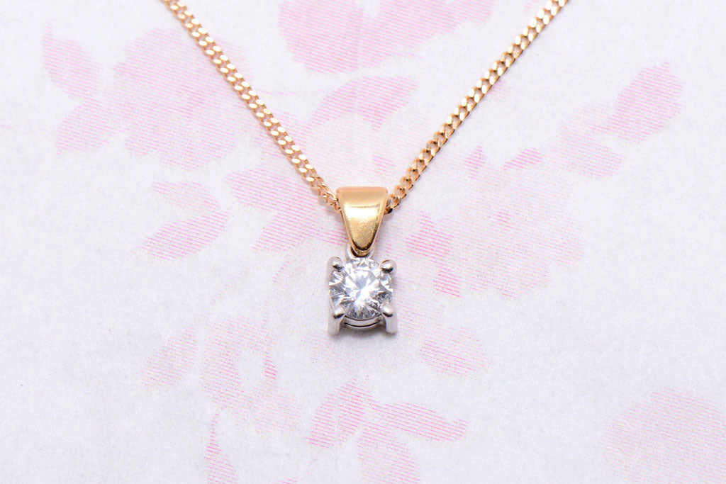 Diamond pendant necklace