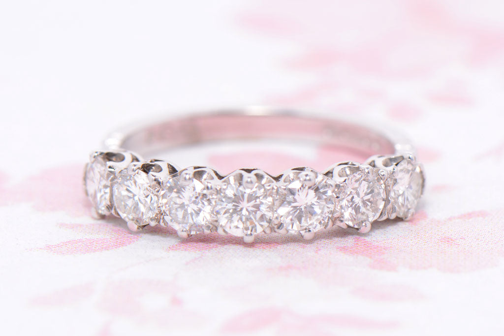 Twentieth Century Seven Stone Diamond Ring