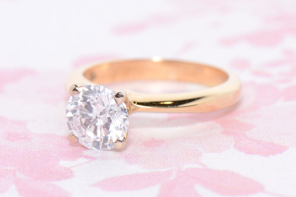 A 2.00 Carat Classic Brilliant Cut Diamond Solitaire Ring