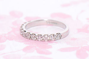 18ct White Gold and Diamond Half Eternity ring