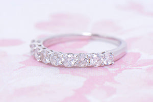 18ct White Gold and Diamond band