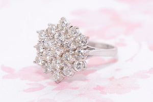 Beautiful Diamond Cluster Ring