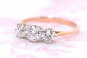 Twentieth Century Diamond Trilogy Ring