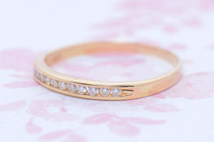 18ct Yellow Gold and Diamond band