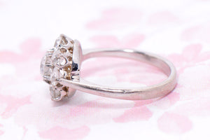 Antique Old Brilliant Cut Diamond Cluster ring