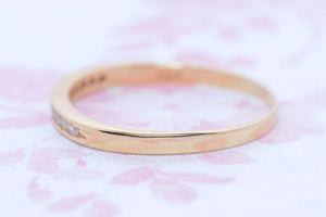 18ct Yellow Gold and Diamond band