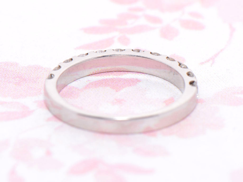 Platinum and Diamond Half Eternity Ring
