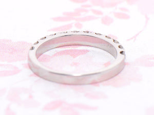 Platinum and Diamond Half Eternity Ring