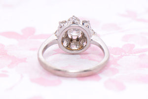 Antique Old Brilliant Cut Diamond Cluster ring