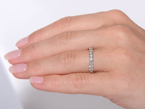 Platinum and Diamond Half Eternity Ring
