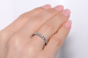 18ct White Gold and Diamond Half Eternity ring