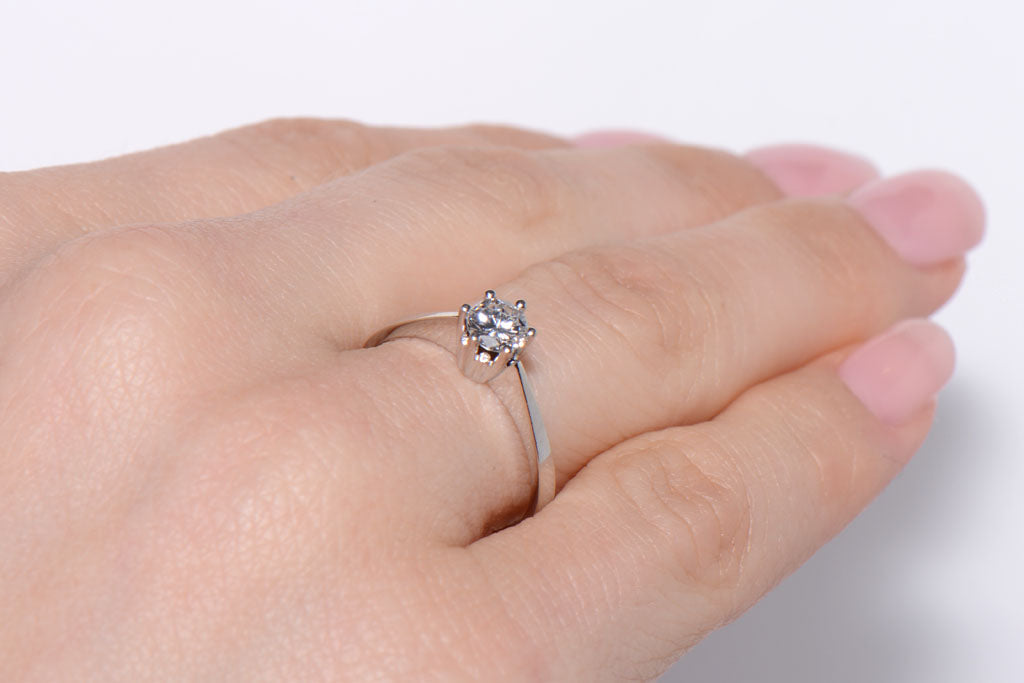 Diamond solitaire ring