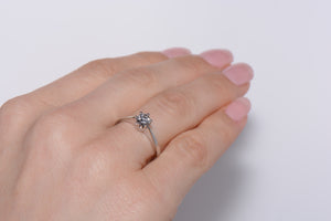 Diamond solitaire ring