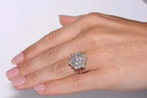 Beautiful Diamond Cluster Ring