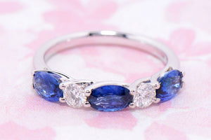 Sapphire and Diamond Eternity Ring