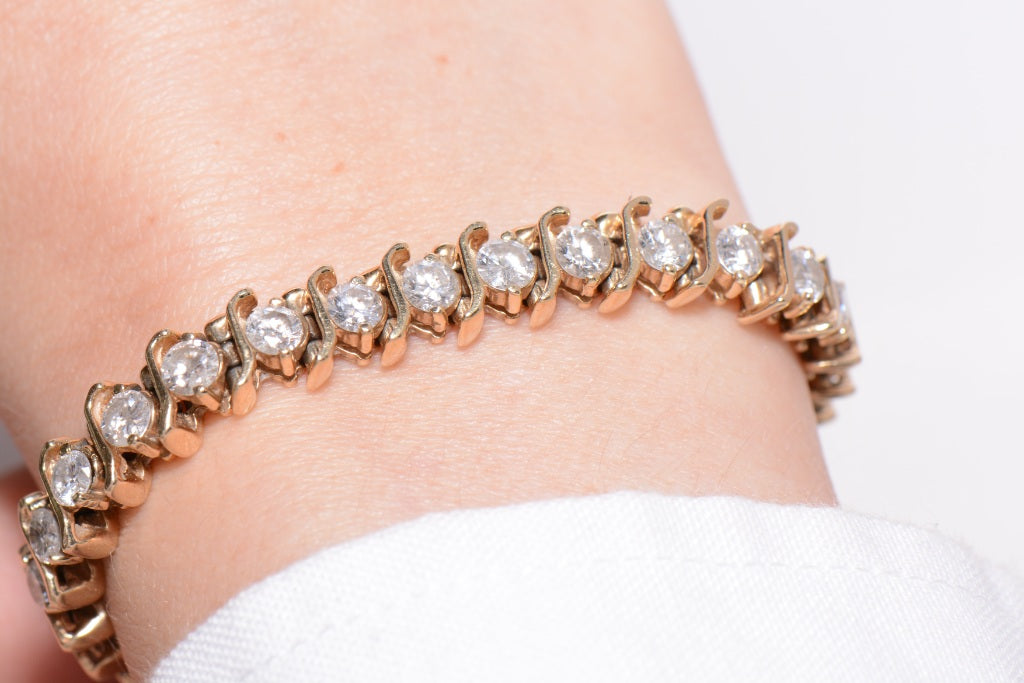 Classic Diamond Line Bracelet