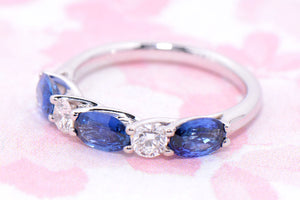 Sapphire and Diamond Eternity Ring