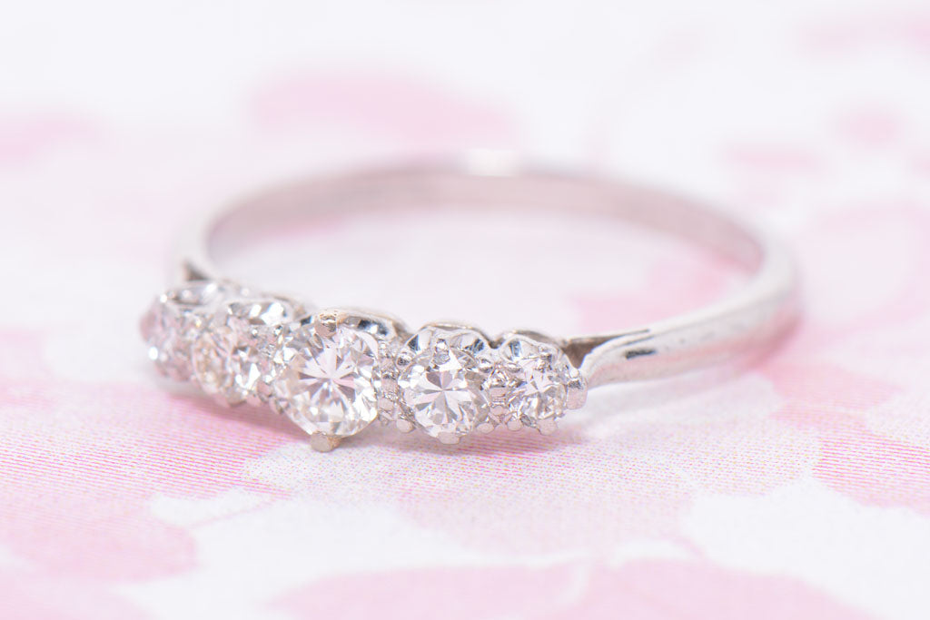 Platinum Diamond five stone ring