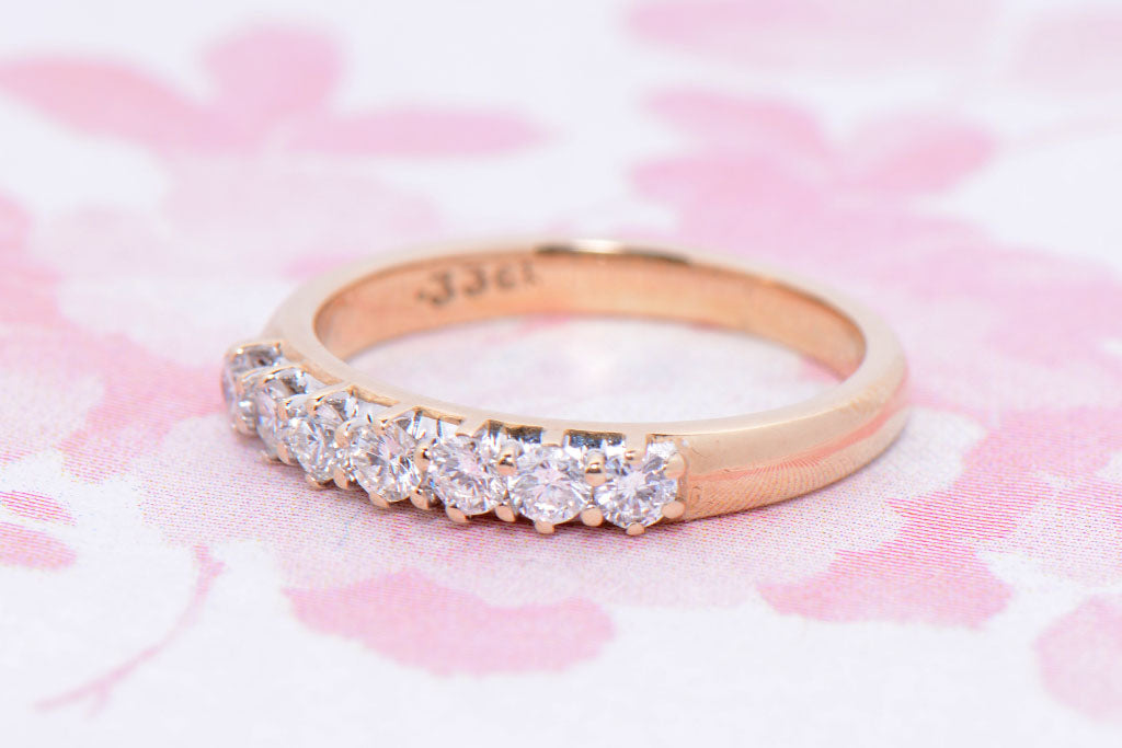 9ct Yellow Gold and Diamond eternity ring