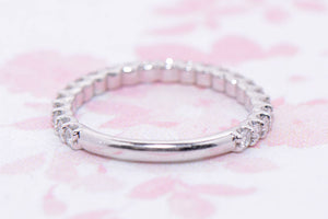 Platinum Diamond half eternity ring