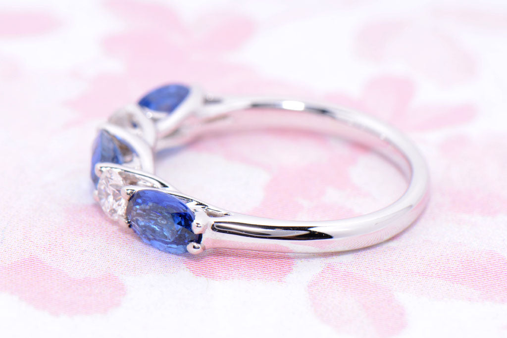 Sapphire and Diamond Eternity Ring