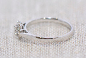 Diamond Daisy Cluster ring