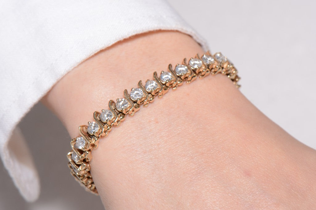 Classic Diamond Line Bracelet