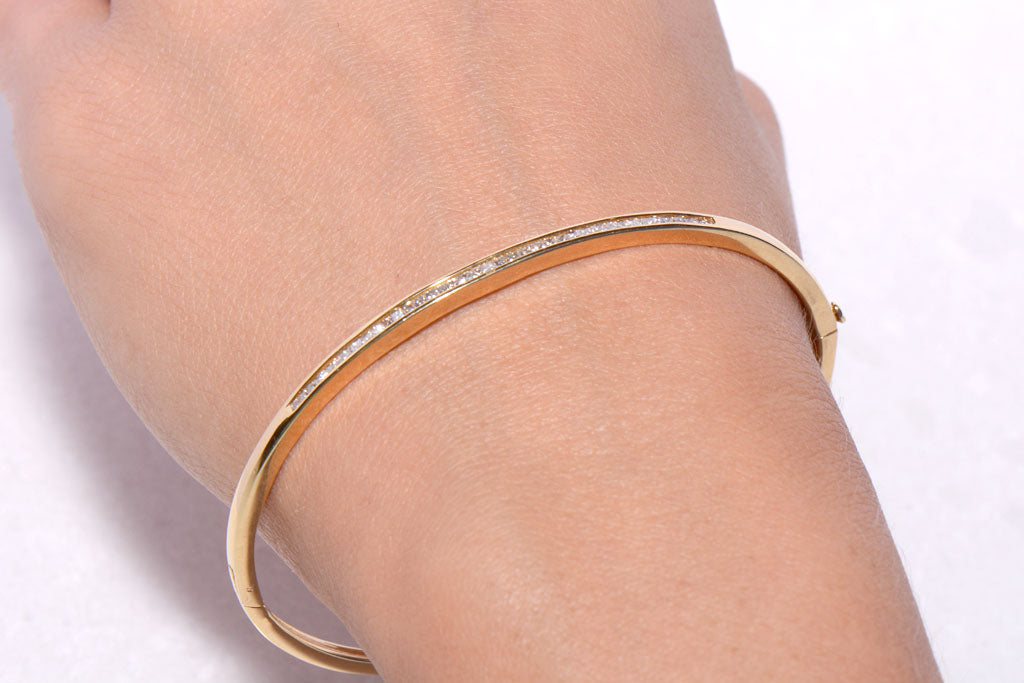 Diamond Set Bangle