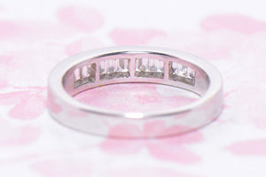 Diamond Baguette Cut half eternity ring