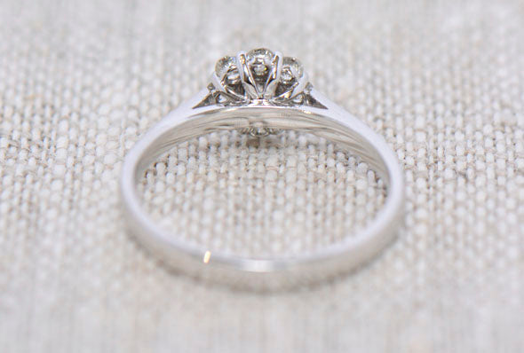 Diamond Daisy Cluster ring