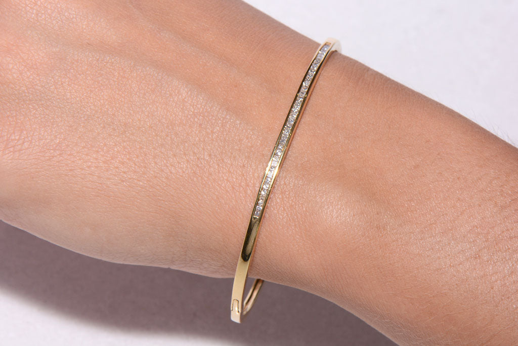 Diamond Set Bangle