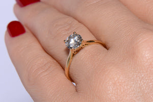 A 1.18 Carat Diamond Solitaire engagement ring