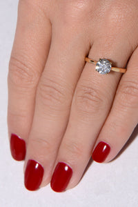 A 1.18 Carat Diamond Solitaire engagement ring