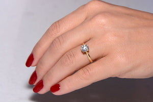 A 1.18 Carat Diamond Solitaire engagement ring