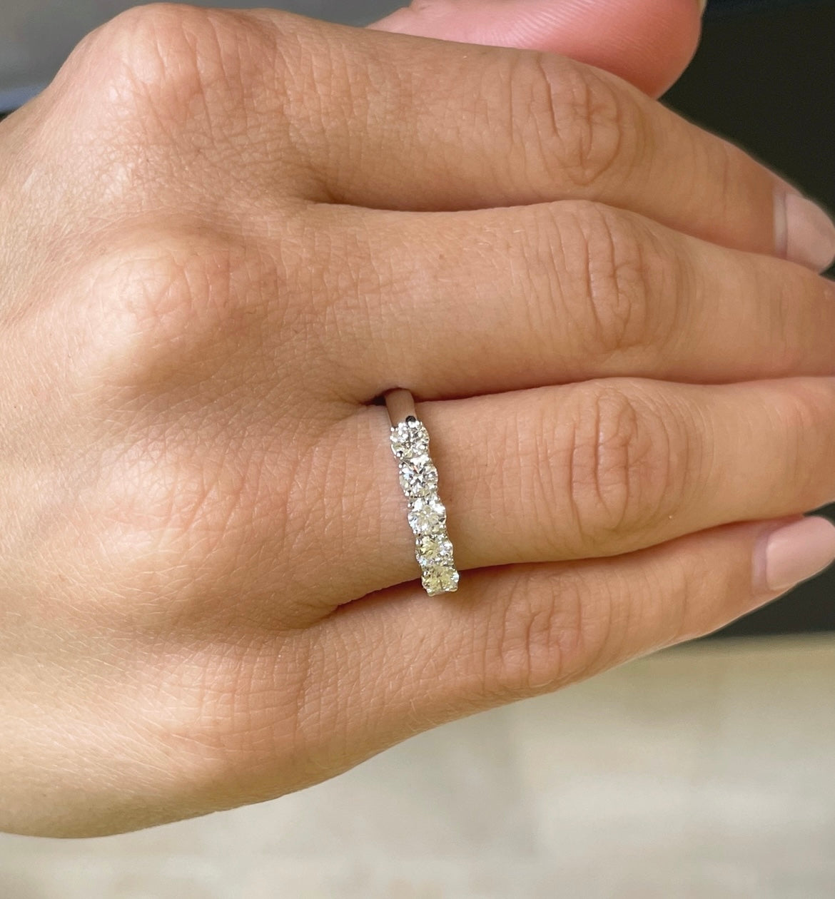 Brilliant Cut Diamond Five stone ring