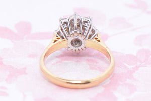 Twentieth Century Diamond Daisy Cluster ring