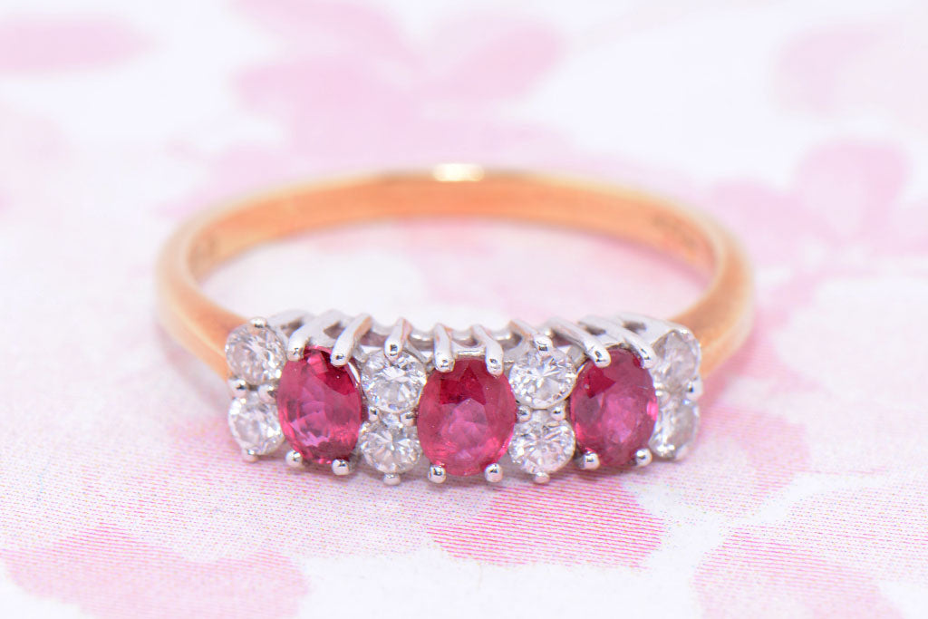 A Ruby and Diamond Eternity Ring