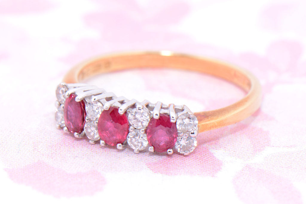 A Ruby and Diamond Eternity Ring