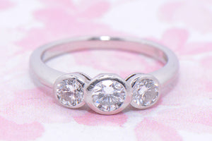 Platinum and Diamond Trilogy Ring