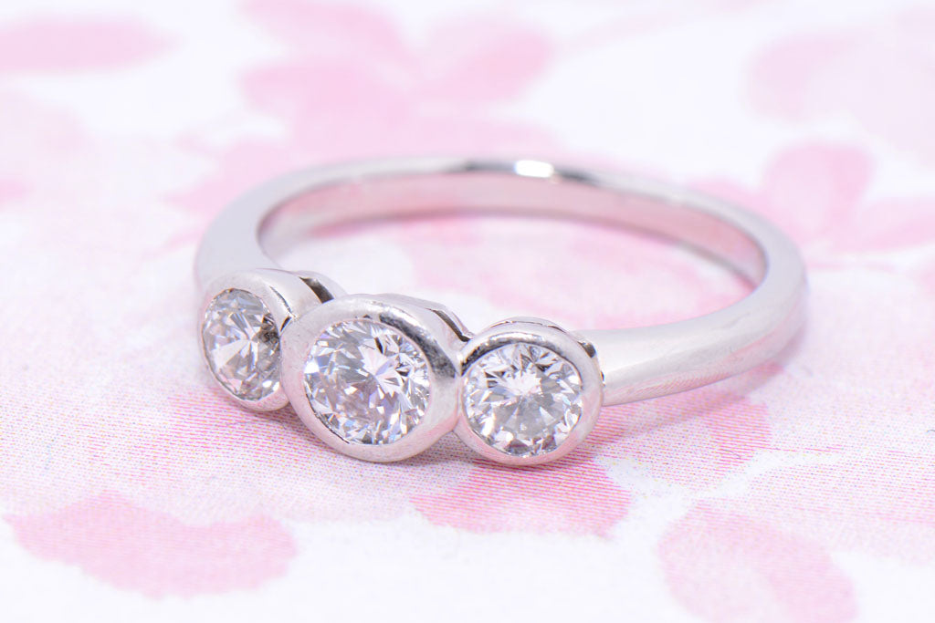 Platinum and Diamond Trilogy Ring