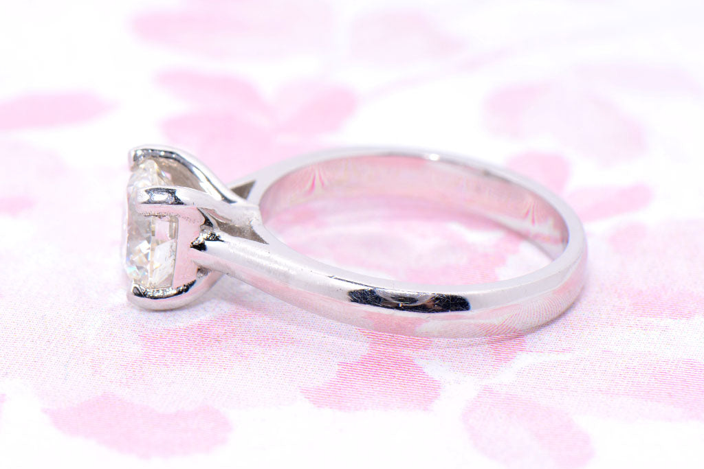 A 1.54 Carat Classic Brilliant Cut Diamond Solitaire Ring