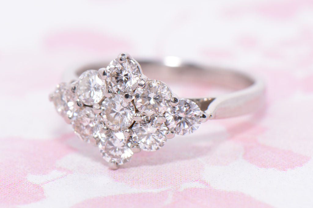 Diamond Cluster ring