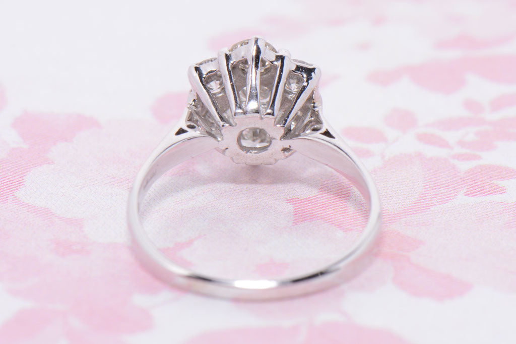 Vintage Diamond Daisy Cluster ring