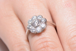 1.00 Carat Diamond Daisy Cluster ring