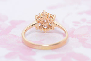 Pretty 0.63 Carat Diamond daisy cluster ring