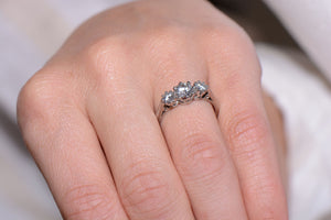 Platinum and Diamond Trilogy ring